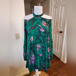 ✨️Free People Drift Away Retro '60s Hippie Mini Dress✨️ Size Small‎